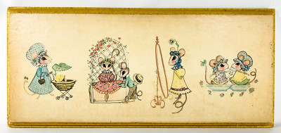 Vintage 1971 Scafa-Tornabene Art Pub Co GROWING UP MOUSE Litho Wall Plaque