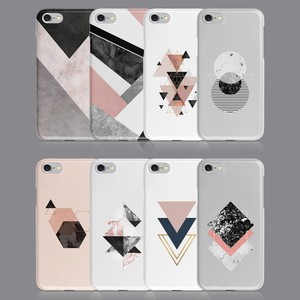Geometric Marble Rose Gold Phone Case For Iphone 7 8 Xs Xr Samsung S8 S9 Plus Ebay
