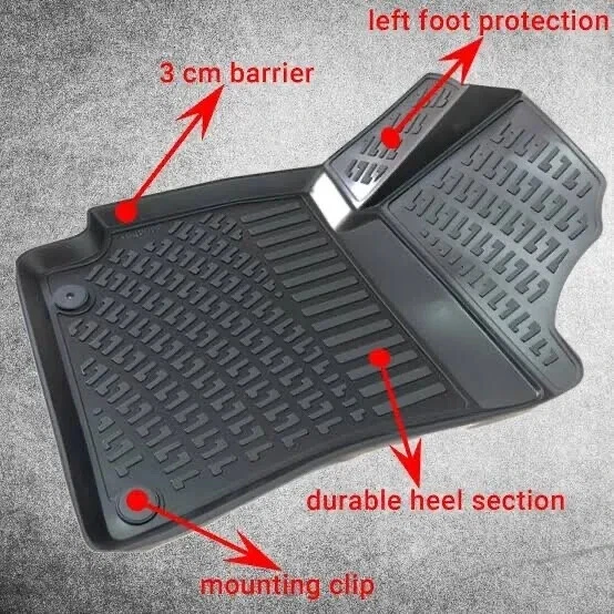 Floor Mats Liner Fits Volvo S60 (2010-2018) Waterproof 4D Molded 4pcs - Image 2 of 4