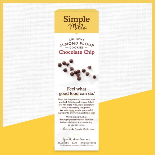 Simple Mills Almond Flour Crunchy Cookies Chocolate Chip - Gluten Free Vegan ... - Picture 5 of 6
