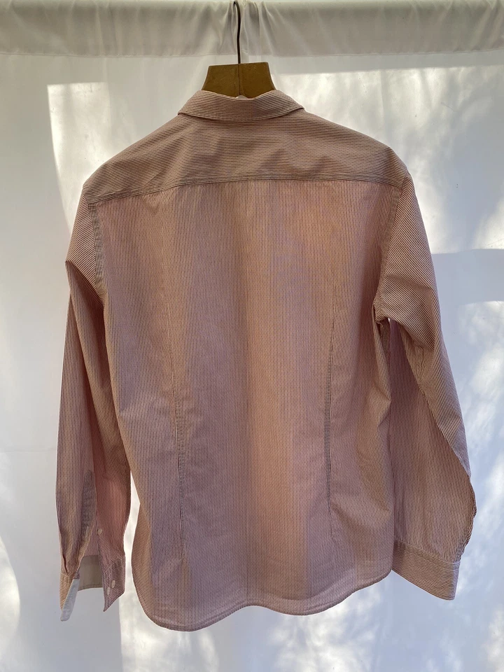 Hugo Boss Green Label Men Casual Shirt Slim Fit Striped Cotton size Large - Image 4 of 4