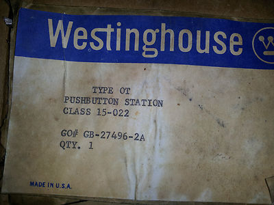 WESTINGHOUSE OILTIGHT HEAVY DUTY CONTROL STATION NIB HANDS OFF AUTO PILOT #B6