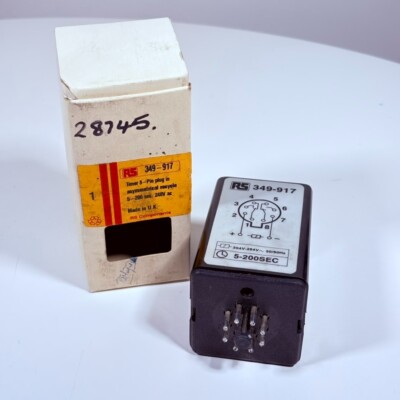 Zyklisches Zeitrelais RS 349 917 - 5 bis 200 sec 240V 8-poliger Stecker
