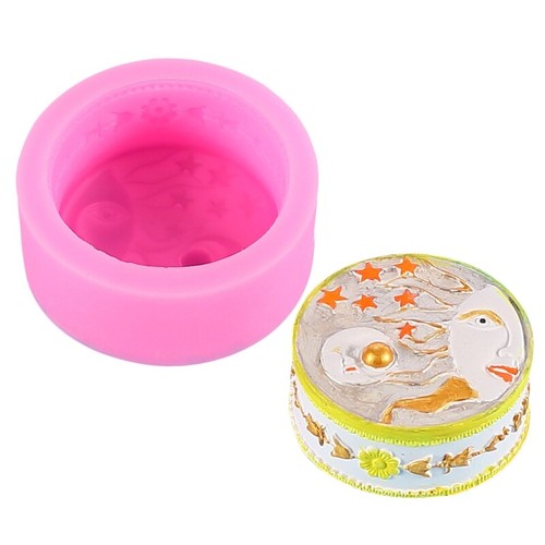 3D Moon for Sun Silicone Mold Non-Stick Handmade Soap Mold for Cake Choco