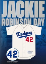 1955 World Series Champion LA Dodgers Jackie Robinson XL Jersey SGA 4/15/25