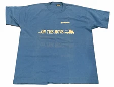 VTG  Single Stitch Trucking Work T-Shirt On The Move Truck Skate Punk XL USA