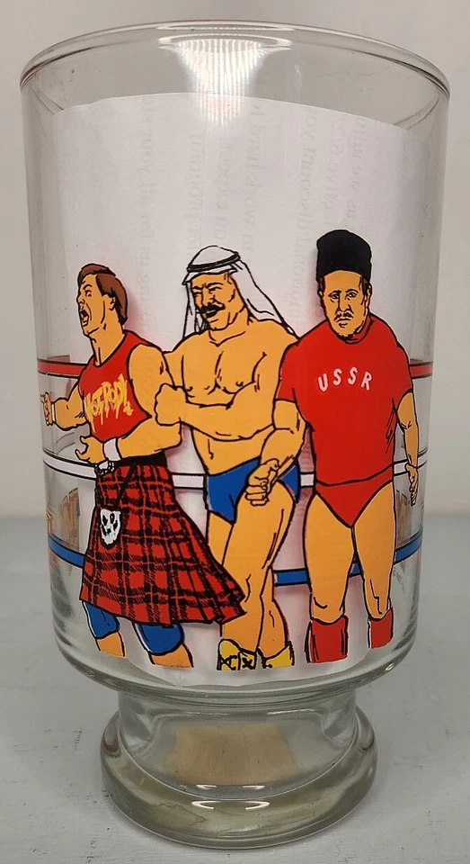 Vaso grande de colección WWF WRESTLING 1985 Hulk Hogan Andre The Giant 98 Foto 4 de 4
