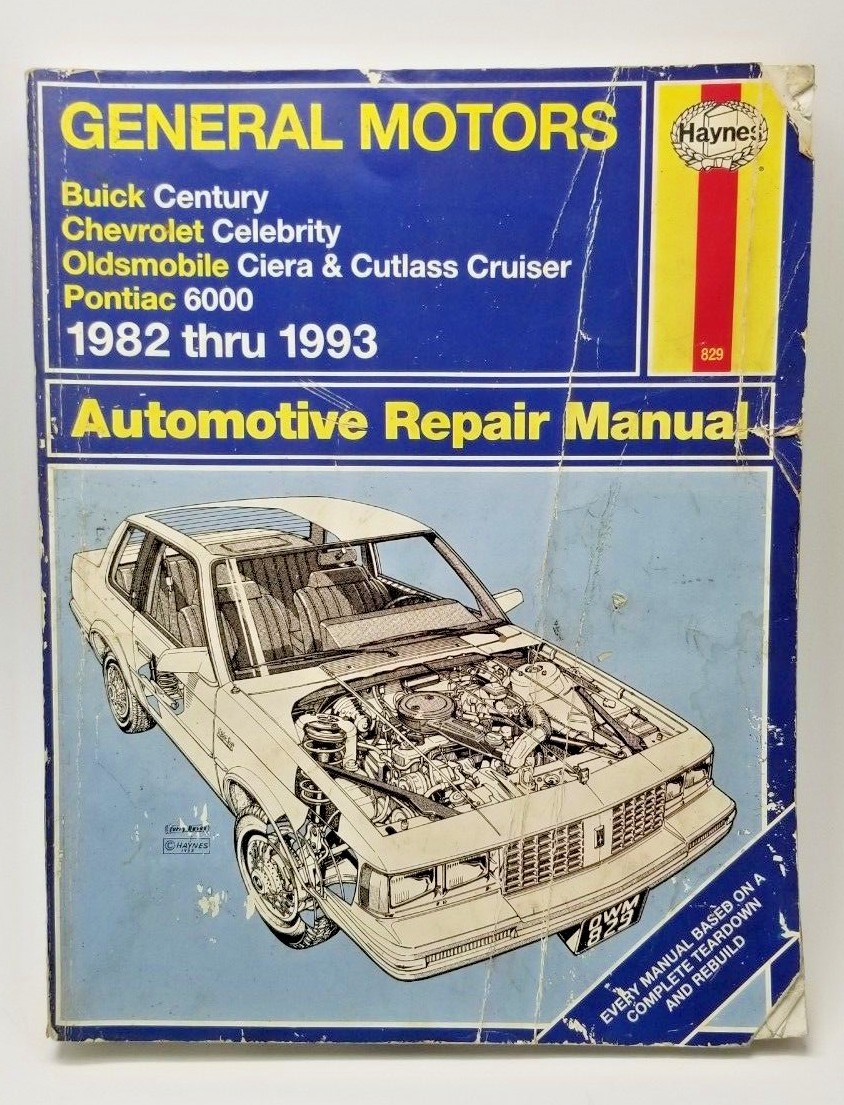 Buy Haynes Repair Manual 38005 GM Century Celebrity Ciera Cruiser 6000  1982-1996 online | eBay