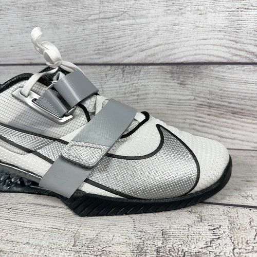 Nike Romaleos 4 SE Weightlifting Shoes Men's Size 10.5 Wolf Grey Dust FZ8663-100 - Picture 15 of 21