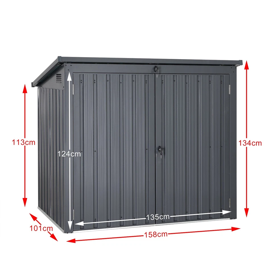 Mülltonnenbox, Müllbox, Mülltonnenverkleidung, Gartenschuppen, Gerätehaus - Bild 4 von 4