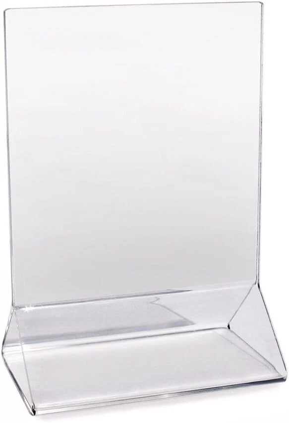 Novo Porta-Cartão de Mesa de Acrílico Star Foodservice 22919, 3,5 por 5 Polegadas, Transparente, - Imagem 2 de 4