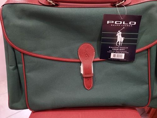 Bolso de fin de semana verde Polo Ralph Lauren Grand Traveler de colección con correa para el hombro 20x14 - Imagen 3 de 19