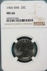 1966-P NGC SMS MS66 Washington Quarter Dollar!! #A6003