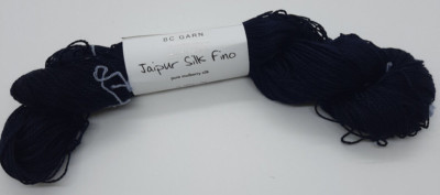 (398  /kg): 50 g  BC Garn JAIPUR SILK FINO, Fb 57 nachtblau -Maulbeerseide #6654