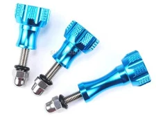 3pcs Blue Aluminium Thumb Screw For GoPro Mount Accessories Action Camera SJCAM