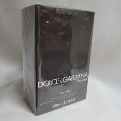 Dolce Gabbana The One For Men Eau De Toilette Natural Spray 1.6 Ounce Sealed