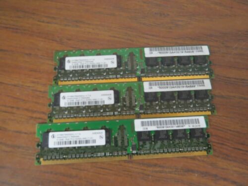 (3) 512MB DDR2 PC2-4200U RAM Memory HYS64T64000HU-3.7-A Infineon - Picture 2 of 2