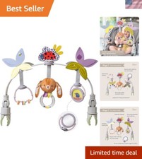 Versatile Baby Activity Arch - Rattling Beads & Spinning Mirror for Strollers