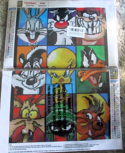 Bugs Bunny Tweety Taz Daffy Sylvester & More Diamond Painting Kits for Adults