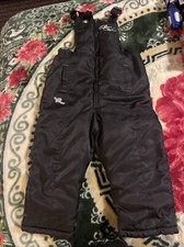 Rocawear Girls 4T Month Toddler Winter Tubing Snow Ski Bib Pink Black Adjustable