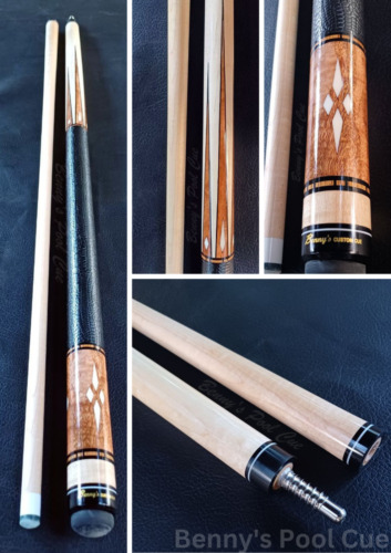 MADE TO ORDER BILLIARD CUSTOM CUE STICK ALL INLAID DESIGN FREE SHIPPING