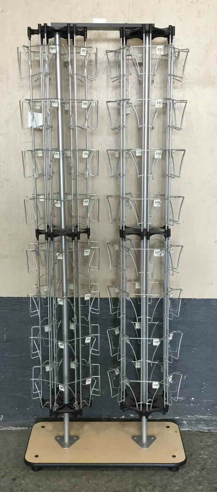 Greeting A surprise price is realized Spasm price Card Rotating Spinning Floor rev Rack stand 5x7 display