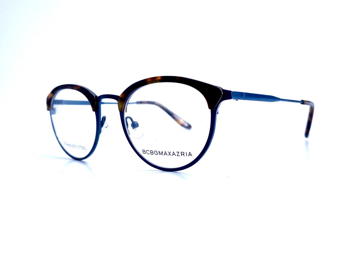 BCBGMAXAZRIA Women\'s Cat Eye Eyeglasses Blue Turquoise Metal Frame‎ 21234 New BCBG Maxazria Blue Tortoise Cat Eye Eyeglasses Astrid  main image 2