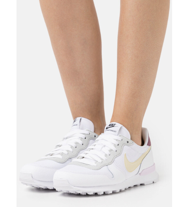 WOMEN’S NIKE INTERNATIONALIST TRAINERS WHITE YELLOW PINK UK EUR