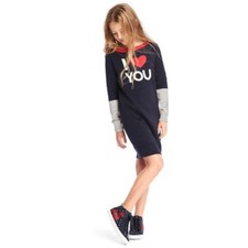 Gap Kids Intarsia love sweater dress, Blue Galaxy SIZE XL (12) -450487 N0828