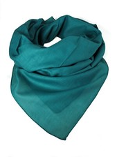 Scarf wrap 100% cotton plain petrol | approx. 100 x 100 cm