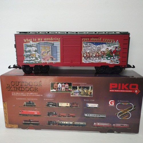 PIKO #38841 Christmas Boxcar Reefer 2014 SOLD OUT G Scale - Picture 1 of 13