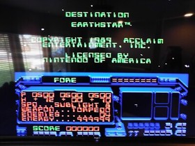 DESTINATION EARTHSTAR - Nintendo NES CARTRIDGE & MANUAL - AUTHENTIC TESTED CLEAN