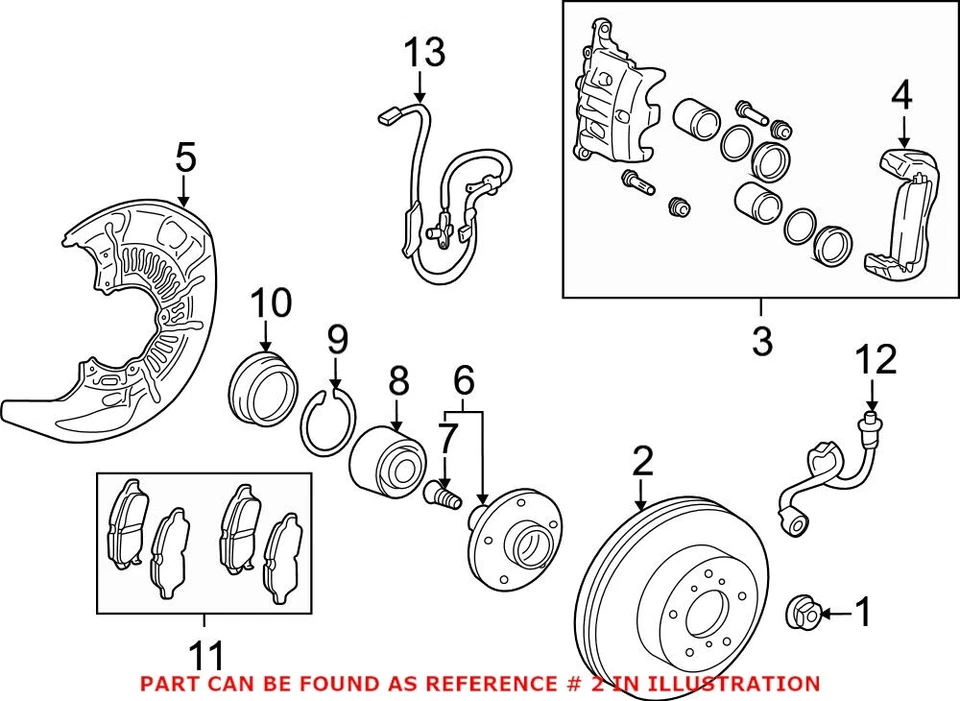 Rotor de freno de disco delantero genuino OEM para Lexus Toyota 435120E030 Foto 2 de 2