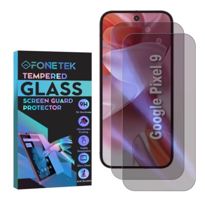 2x PRIVACY TEMPERED GLASS Screen Protector [Fingerprint ID] for Google  Pixel UK