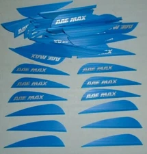 100 AAE Max Stealth 2.7" Blue Vanes arizona archery equipment arrow fletching
