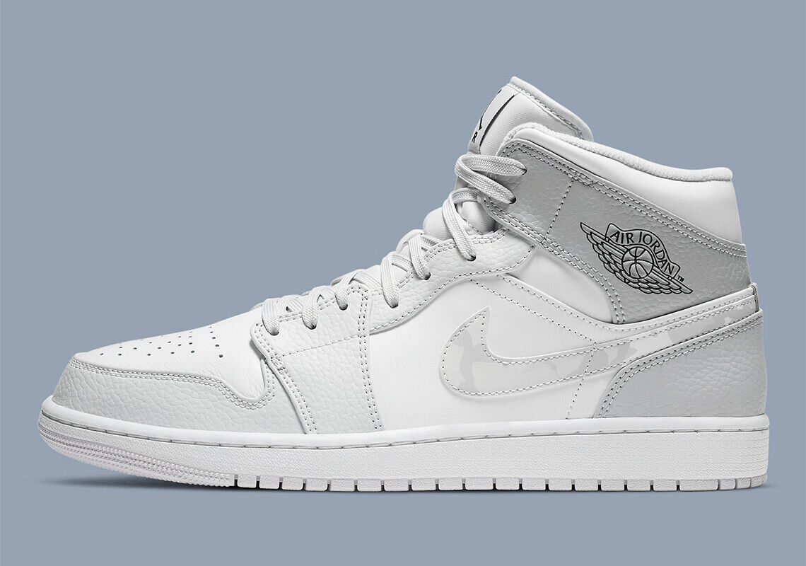 air jordan mid 1 white camo