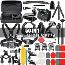 Accessories Kit for Gopro Hero 12 11 10 9 8 7 6 Black Tripod for Action Camera