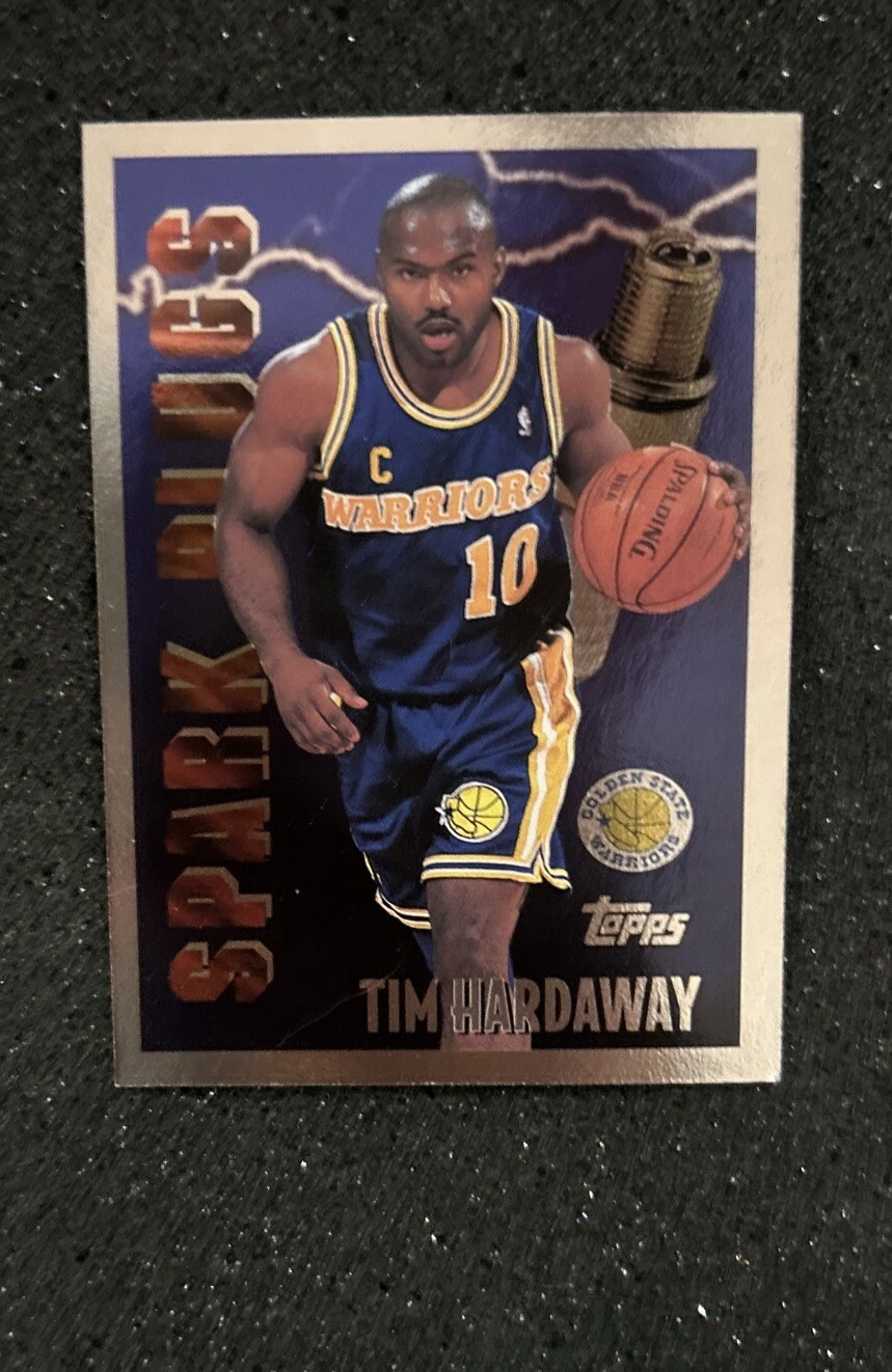 1995-96 Topps Spark Plugs Tim Hardaway Golden State Warriors #SP8 Foil