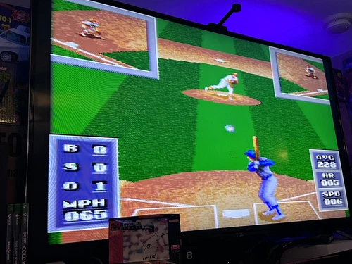Cal Ripken Jr. Baseball SNES Super Nintendo Game And Box