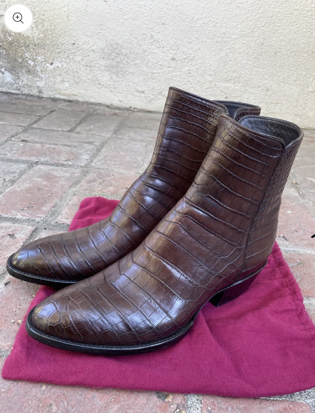Stallion Zorro Alligator Brown Boots Size 9 1/2 eBay