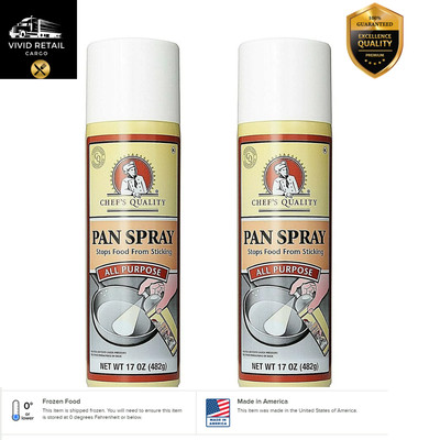 2-Pack Chef's Quality All purpose Oil Pan Spray, 17 ounce