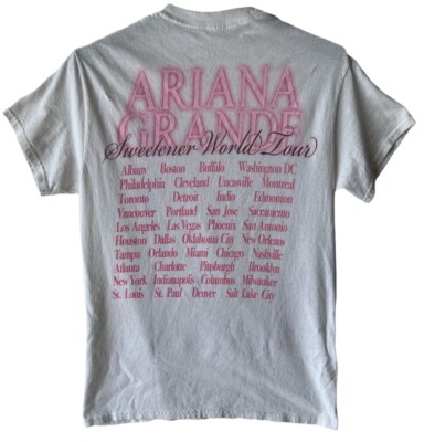 Ariana Grande Sweetener World Tour White T-shirt Women's