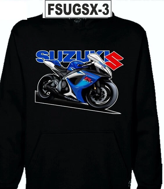 Hooded Sweatshirt Suzuki Gsxr Black Hoodie Sweatshirt FSUGSX-3 | eBay