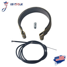 Rear 4" Drum Brake Band Pin Brake Cable Kit For Predator 212 420 196cc ATV