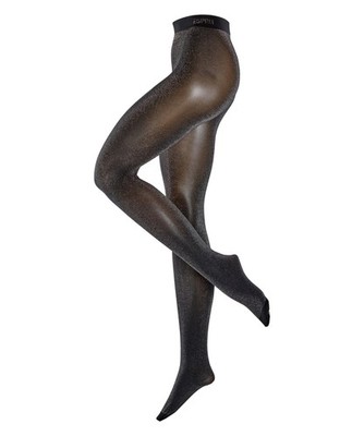 Esprit Damen Glitter 80 DEN Strumpfhose Blickdicht Baumwolle