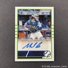 2020 Panini Chronicles Classics MICHAEL PEREZ  Auto #CA-MP Tampa Bay Rays /99