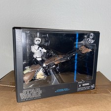 Star Wars Black Series Speeder Bike with Biker Scout  New In Box
