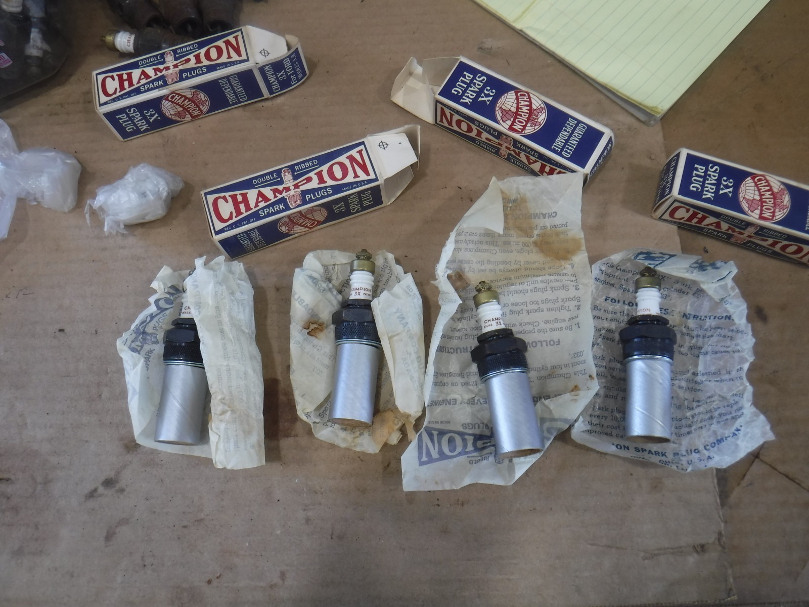 Model A Ford Champion 3X Spark Plugs NOS