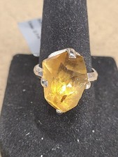 925 Silver Citrine Ring Size 7 89982
