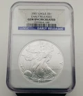 2007 Silver Eagle $1 Early Releases Gem Uncirculated NGC 1 Oz Fine Silver #4495